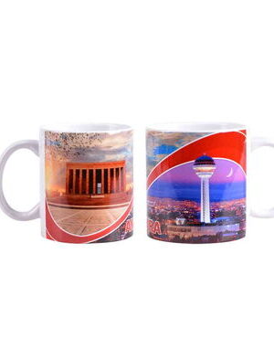 Ankara Temalı Seramik Özel Baskılı Kupa 80*95mm